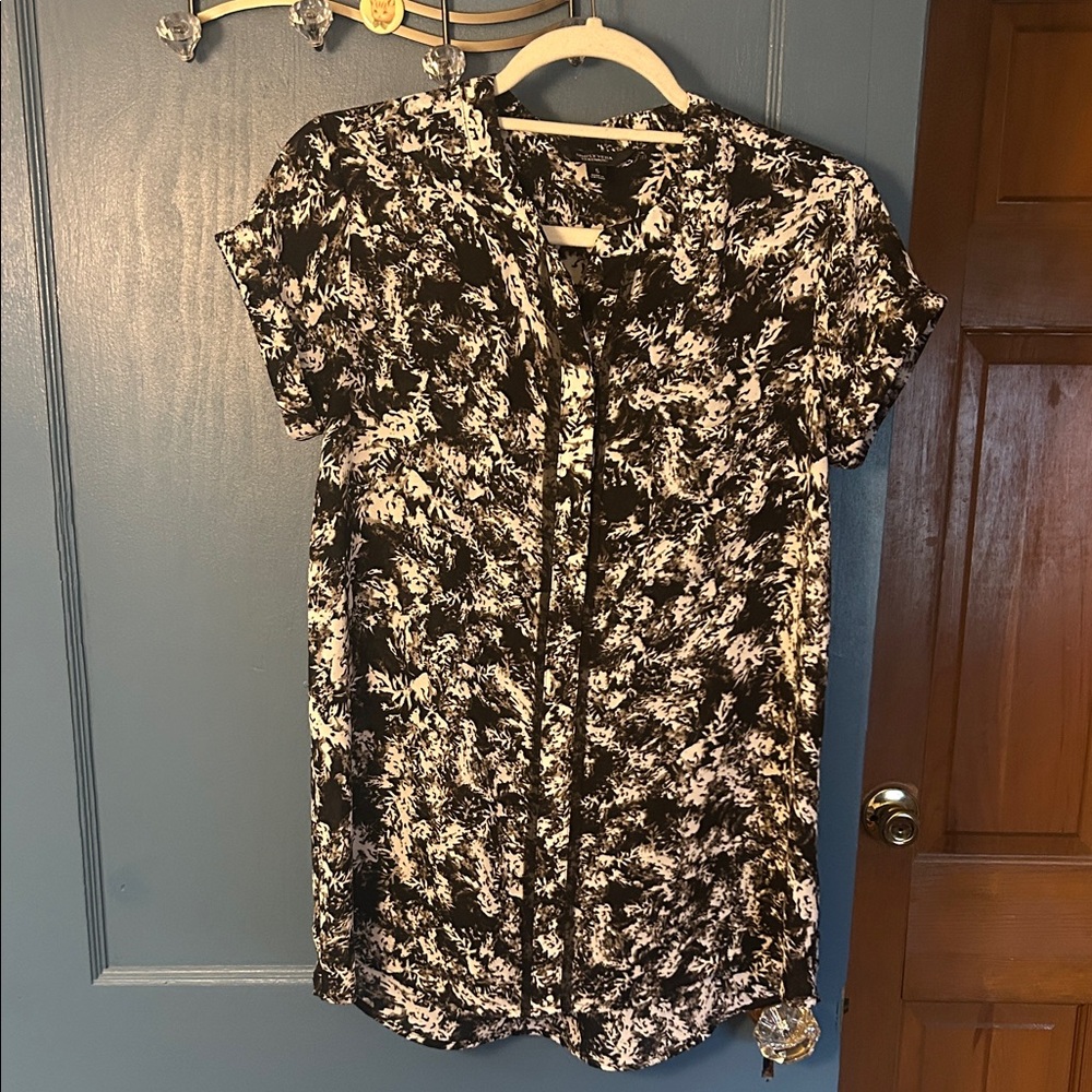 Monochrome Abstract Blouse